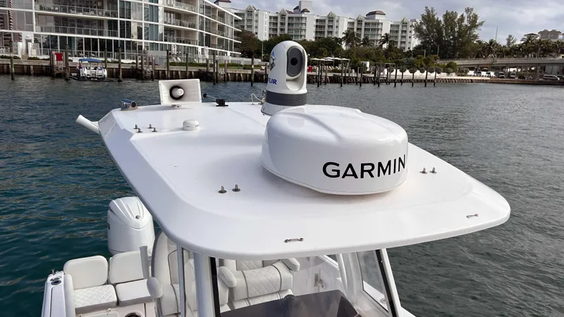 Slide: The Image of 2024 Sea Fox 268 Commander with Garmin radar on the water. - 23