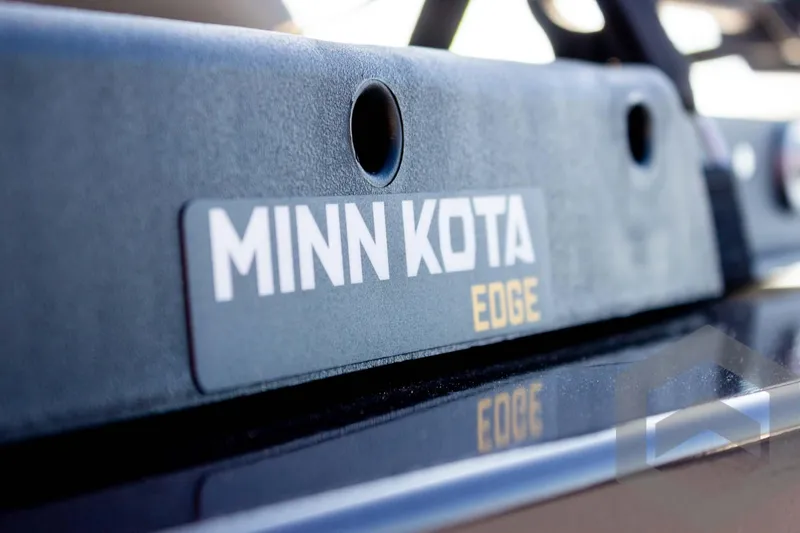 Slide: The Image of Close-up of Minn Kota Edge trolling motor on 2025 G3 Sportsman 1610 boat. - 31