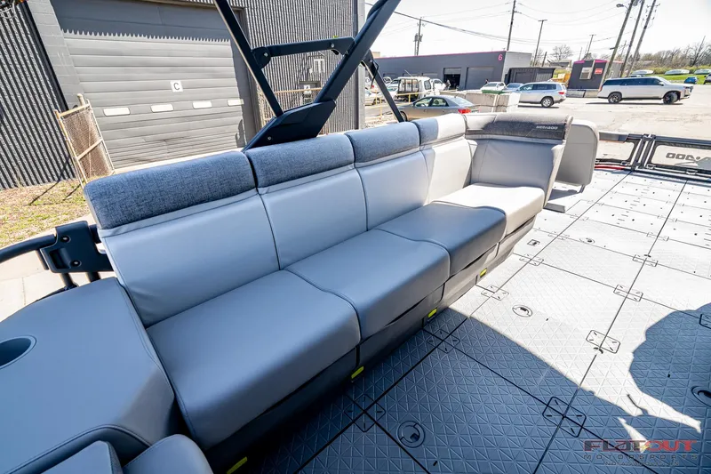 Slide: The Image of 2024 Sea-Doo Switch SPORT 21 interior with spacious seating and modern design. - 15