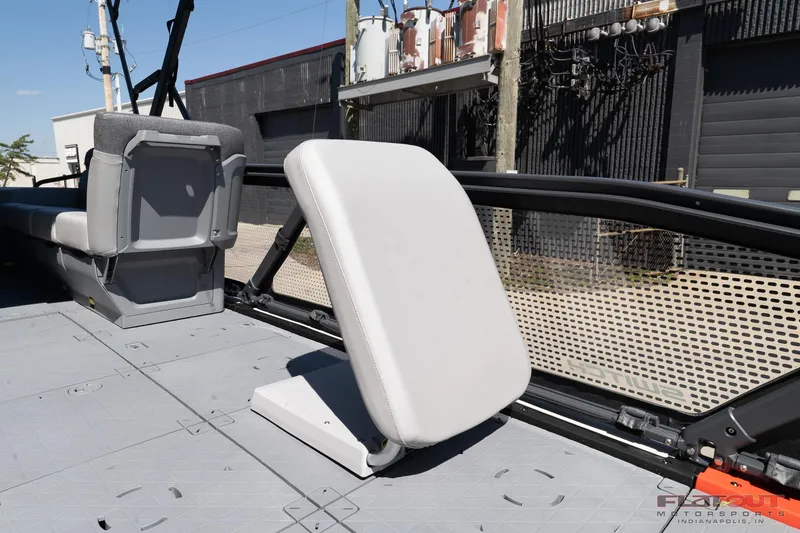 Slide: The Image of 2024 Sea-Doo Switch SPORT 21 230HP boat interior with adjustable seating. - 16