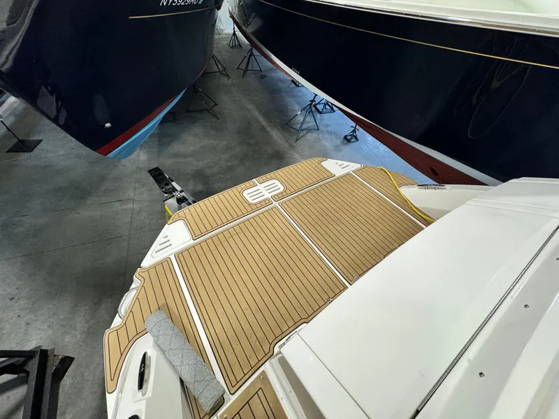 Slide: The Image of Luxurious interior of 2019 Sea Ray Sundancer 320 yacht with plush seating and modern amenities. - 16