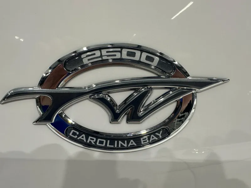 Slide: The Image of 2025 Tidewater 2500CB Carolina Bay logo on white background. - 30