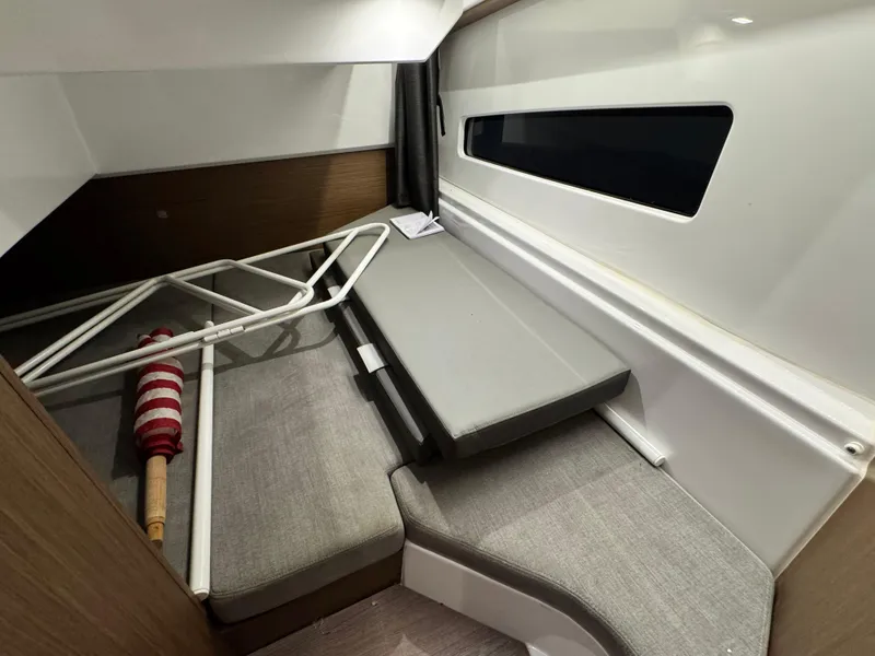 Slide: The Image of Interior view of 2022 Beneteau Antares 9 boat, showcasing helm and dashboard. - 19