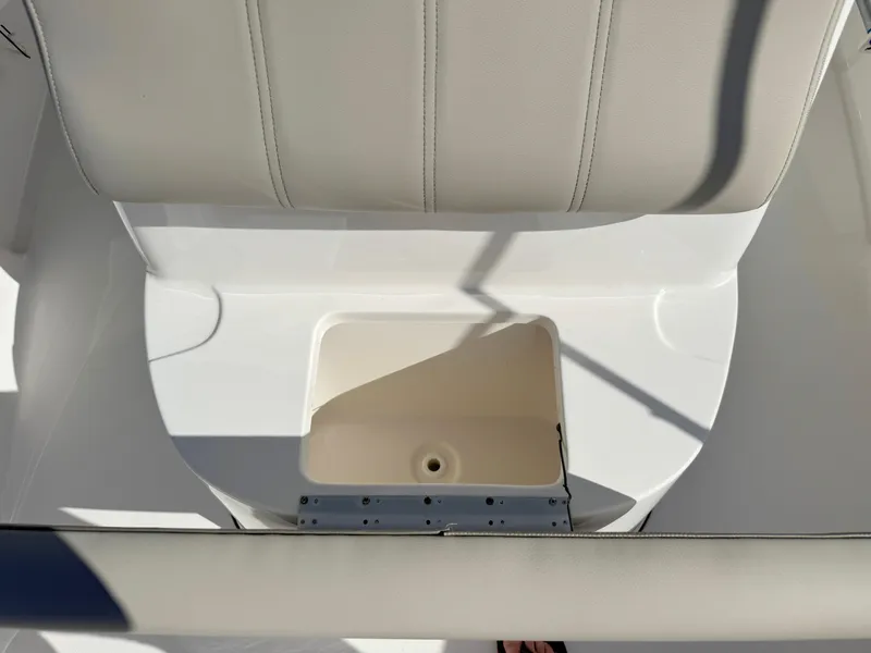 Slide: The Image of 2023 Key West 239 FS boat seat with storage compartment. - 15