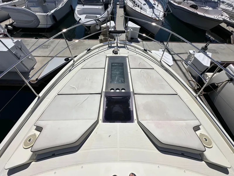 Slide: The Image of 2017 Beneteau Monte Carlo 5 MC5 yacht bow view at marina. - 20