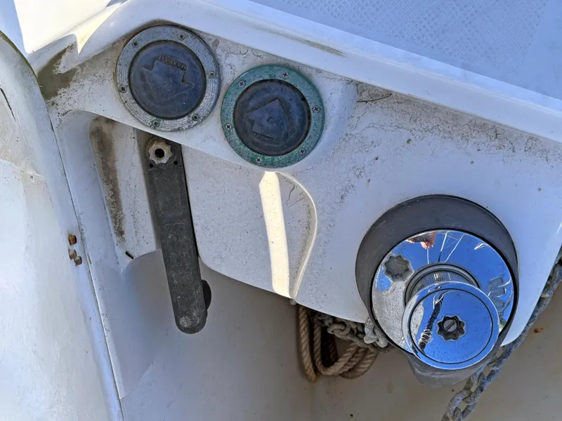 Slide: The Image of Catalina 36 MkII 2000 sailboat deck fittings and winch handle. - 34