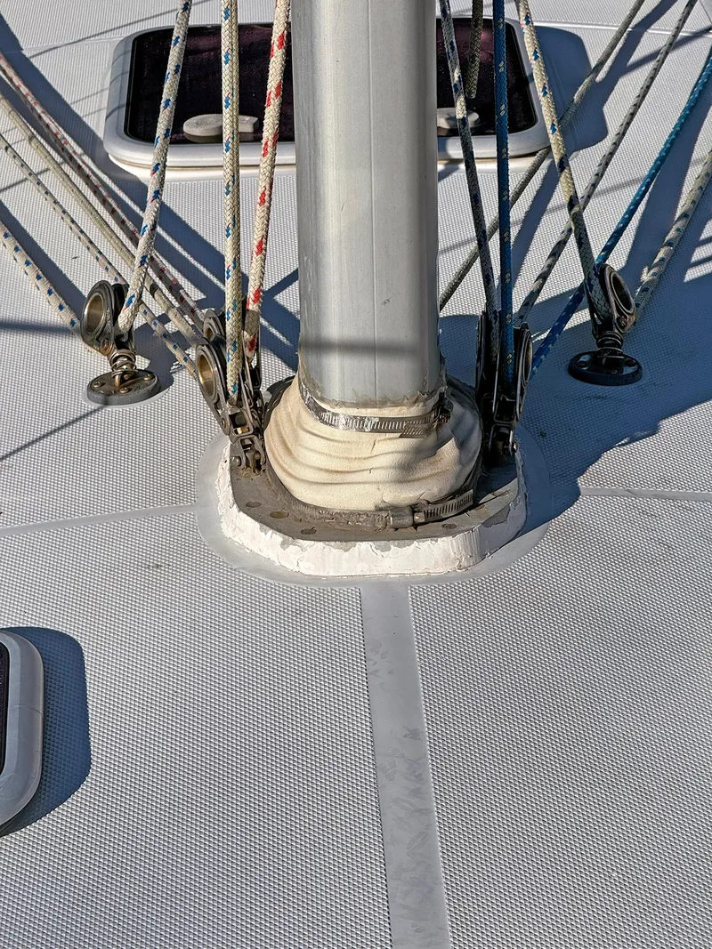 Slide: The Image of Catalina 36 MkII 2000 sailboat mast base with rigging and deck details. - 35
