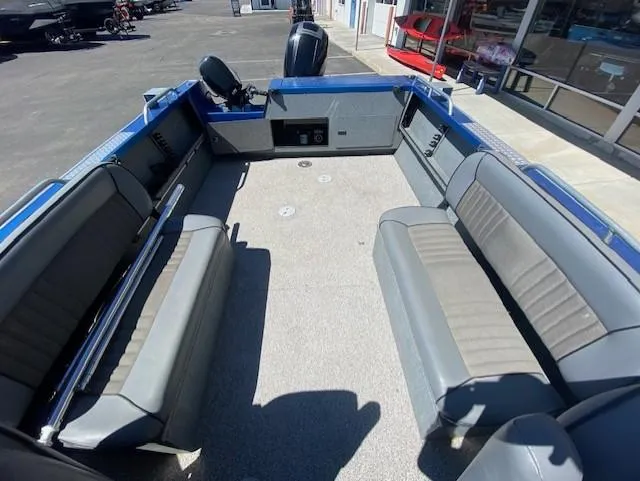 Slide: The Image of 2017 Alumaweld Intruder boat interior with spacious seating and modern design. - 16