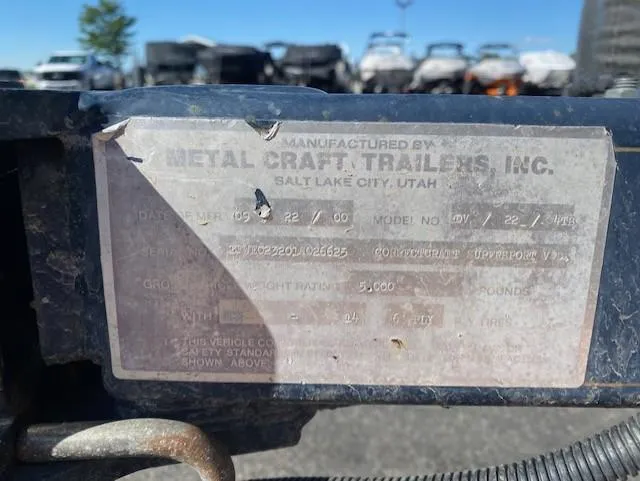 Slide: The Image of Trailer label from Metal Craft Trailers, Inc., Salt Lake City, Utah, for Nautique Super Air Nautique 210. - 21