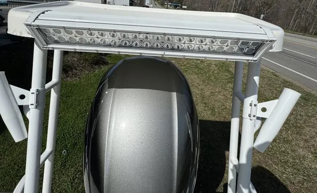 Slide: The Image of 2003 Sea Fox 180FF boat with mounted LED light bar, viewed from above. - 11