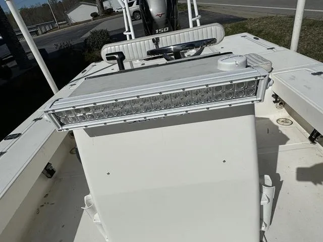 Slide: The Image of 2003 Sea Fox 180FF boat console with LED light bar and seating. - 7