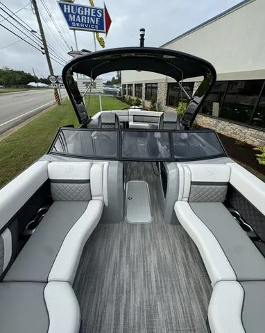Slide: The Image of 2025 Godfrey AP235 ULW boat with sleek interior at Hughes Marine Service. - 9