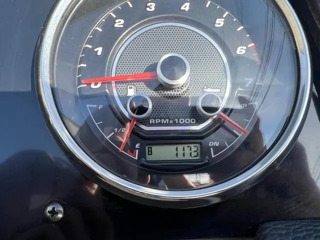 Slide: The Image of Close-up of 2022 Godfrey Monaco 235 SFL tachometer displaying 1173 RPM. - 6