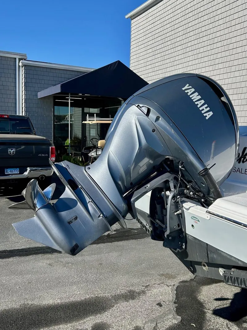 Slide: The Image of 2024 Sportsman Open 232 Center Console with Yamaha outboard motor. - 23