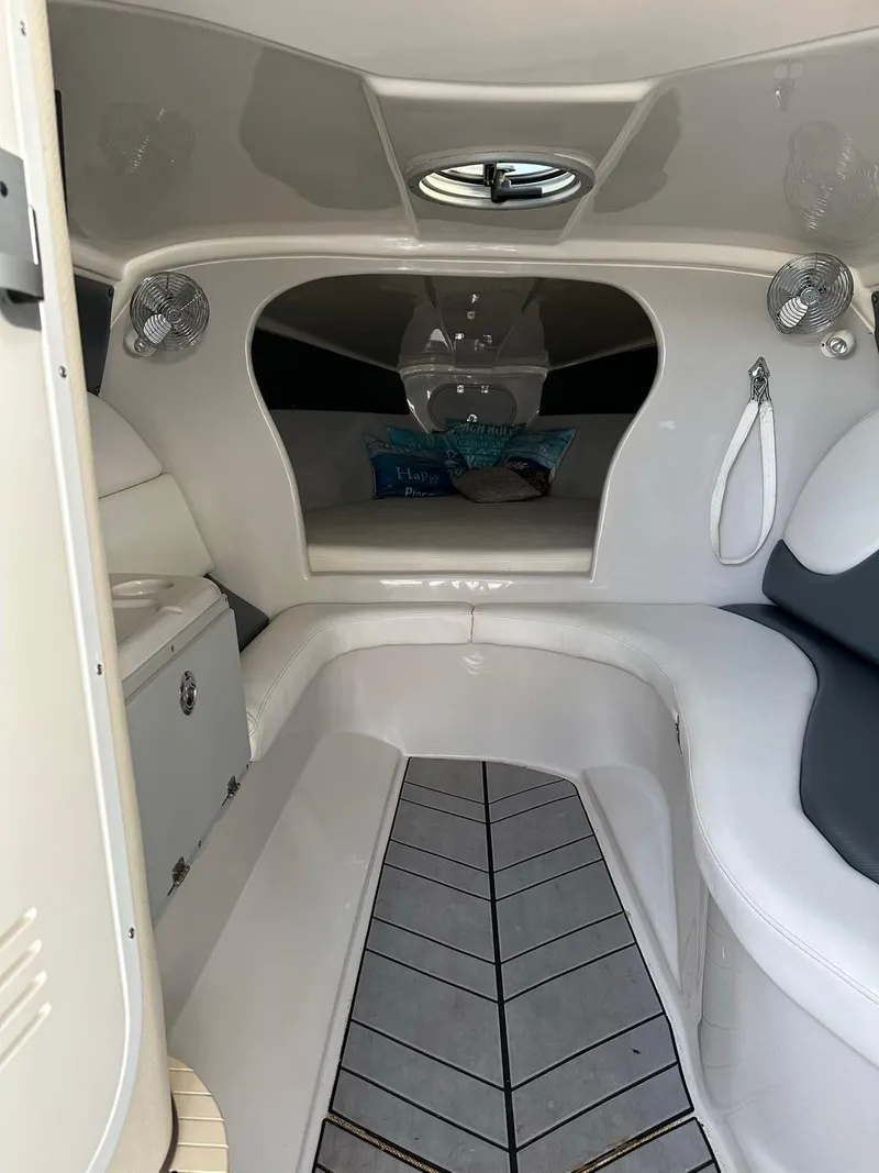 Slide: The Image of Interior of 2014 Pronautica 33 Sport 1000 boat, featuring sleek seating and modern design. - 5