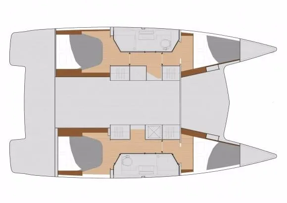 Slide: The Image of Manufacturer Provided Image: Fountaine Pajot Lucia 40 Cabin Layout Plan - 6