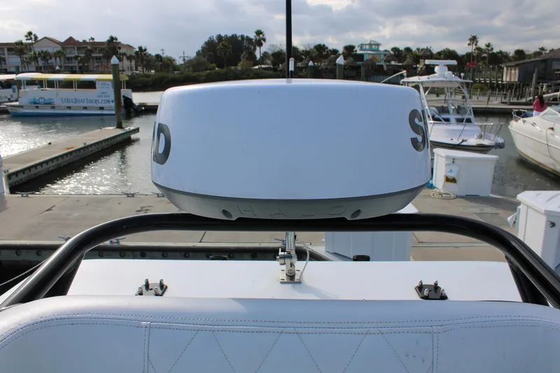 Slide: The Image of ZCB 26 Freemason 2021 boat radar at marina dock. - 16