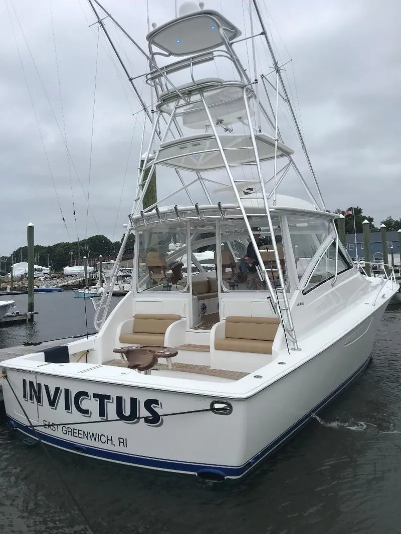 Slide: The Image of 2016 Viking 42 Open yacht "Invictus" docked in East Greenwich, RI. - 29