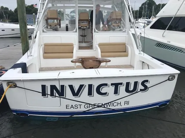 Slide: The Image of 2016 Viking 42 Open boat named Invictus docked in East Greenwich, RI. - 30