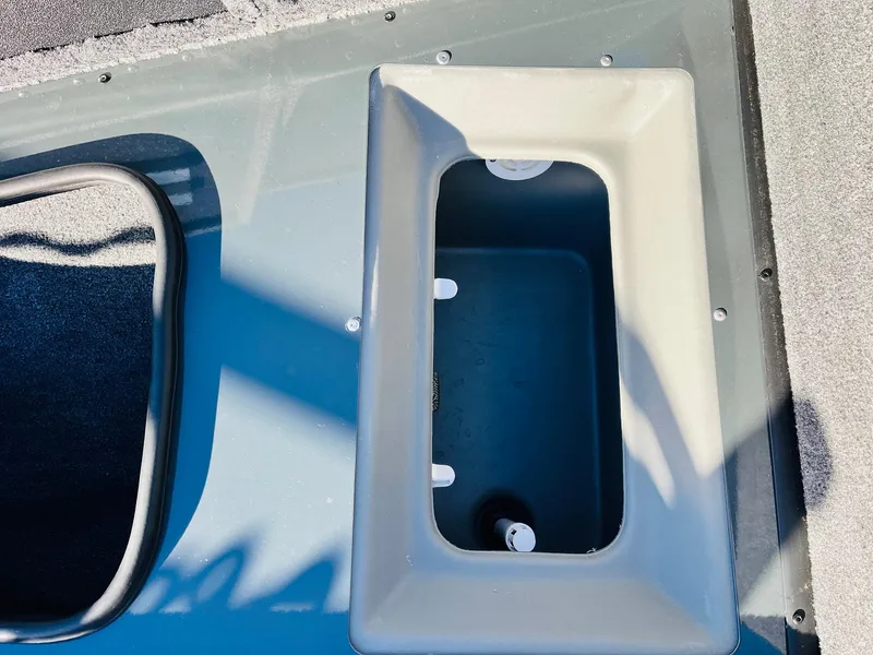 Slide: The Image of Ranger VX1988 WT 2025 boat compartment, open hatch, interior view. - 21