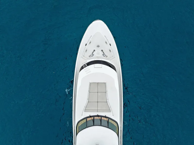 Slide: The Image of Side view of 2006 Palmer Johnson Motor Yacht on calm waters. - 7