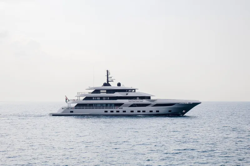 Slide: The Image of Luxurious 2026 Majesty 175 yacht cruising on open sea. - 2