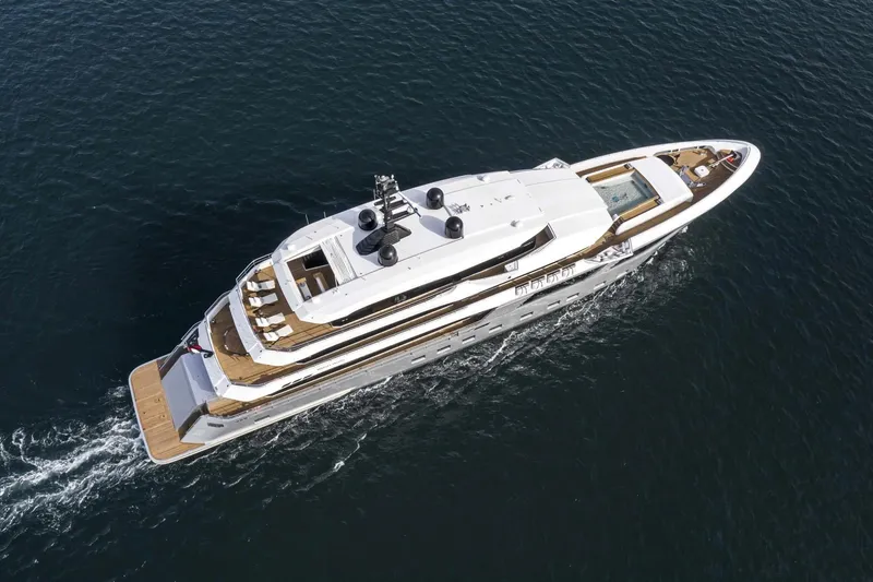Slide: The Image of Aerial view of 2026 Majesty 175 yacht cruising on open water. - 5