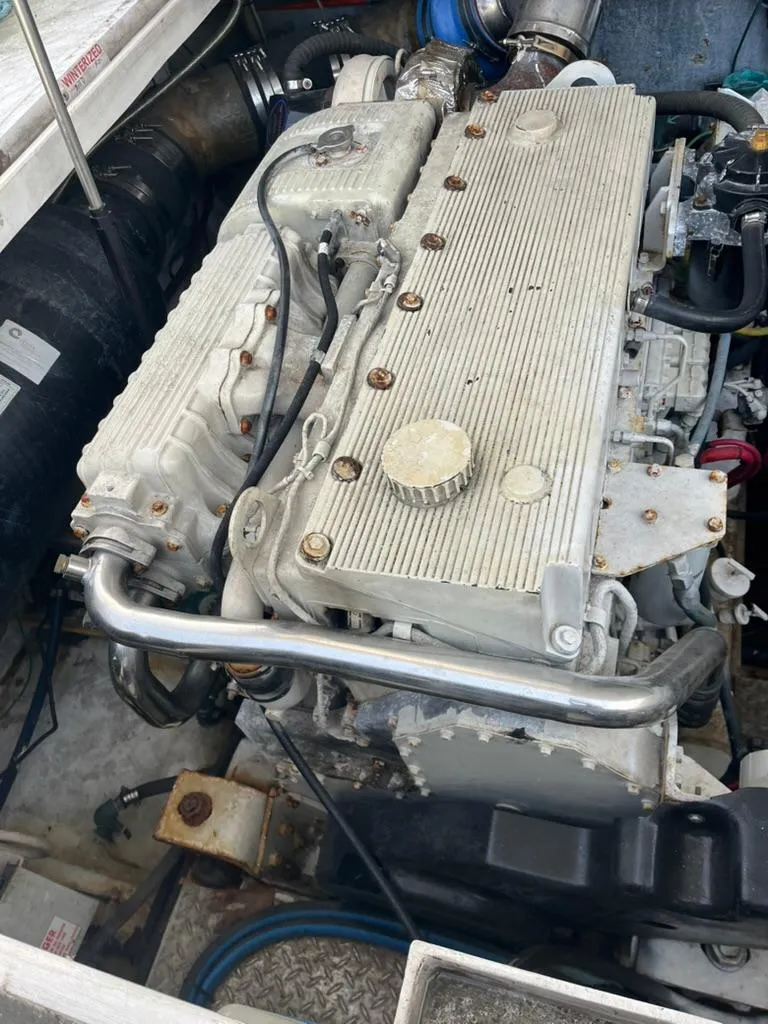 Slide: The Image of Engine of 2005 Albin 45 Command Bridge boat, detailed view. - 14