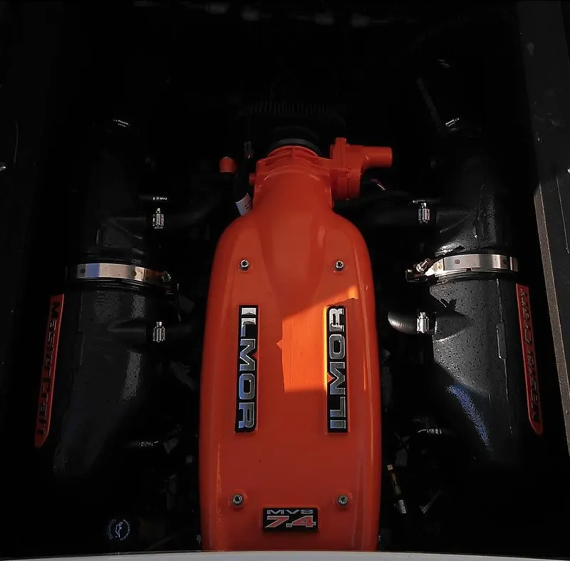 Slide: The Image of Ilmor MV8 7.4 engine in 2011 MasterCraft XStar boat. - 8