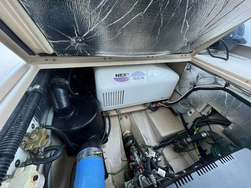 Slide: The Image of Engine compartment of 2016 Cutwater C-28 with Next Gen generator. - 15