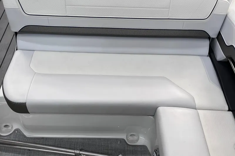 Slide: The Image of 2024 Formula 270 Bowrider interior seating, featuring sleek, modern design and comfortable upholstery. - 18
