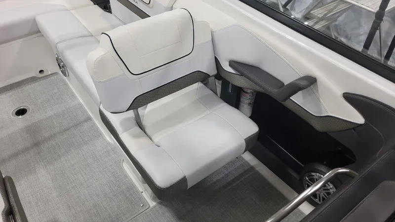 Slide: The Image of 2024 Formula 270 Bowrider interior seating with modern design and comfortable upholstery. - 25