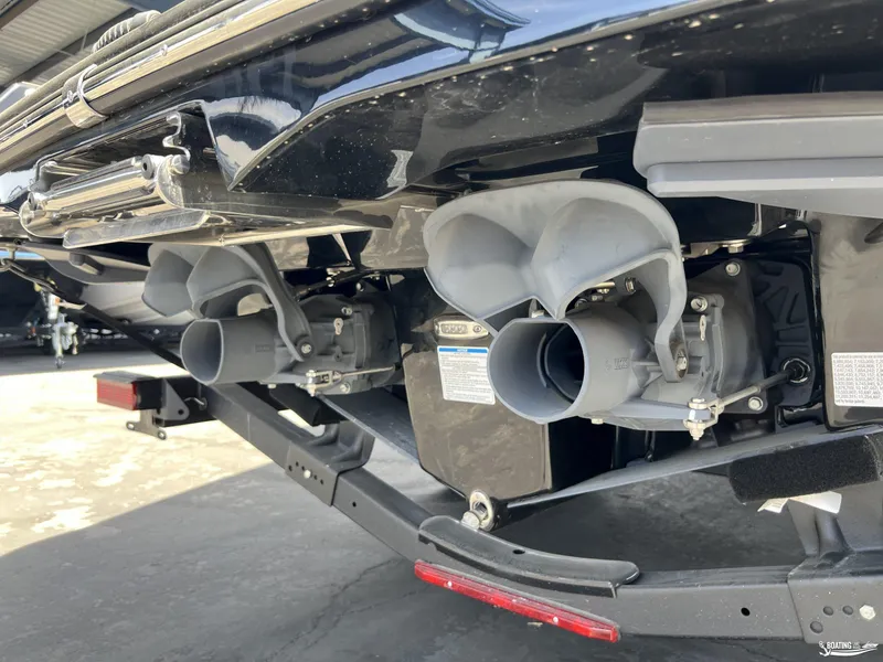 Slide: The Image of 2025 Yamaha Boats 255XD jet propulsion system close-up. - 22