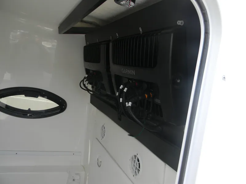 Slide: The Image of 2019 Contender 39 ST boat interior with Garmin electronics. - 10