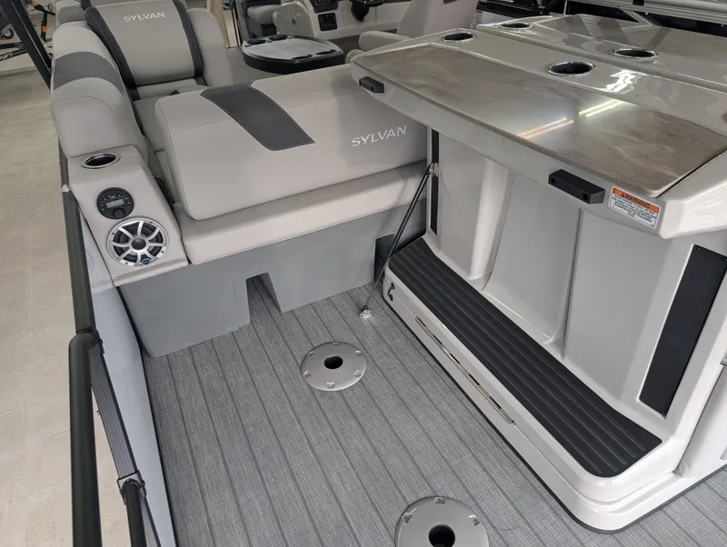 Slide: The Image of 2025 Sylvan L3 DLZ Bar interior with seating and bar area, featuring modern design elements. - 11