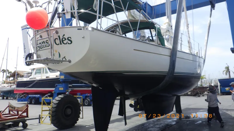 Slide: The Image of Teak and Stainless Swim Platform - 3