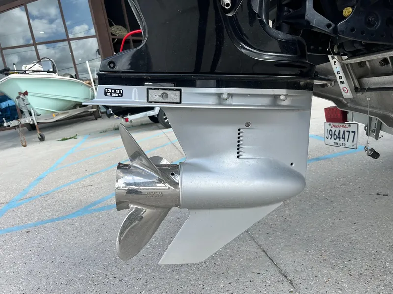 Slide: The Image of Close-up of a Hanko 185 CCLS 2022 boat motor propeller. - 14