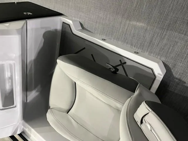 Slide: The Image of Veranda VX 25 DCRC 2025 boat interior with sleek, modern seating and stylish design. - 17