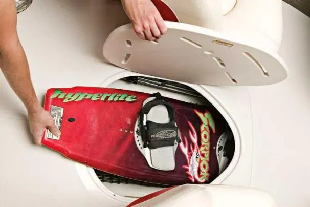 Slide: The Image of Manufacturer Provided Image: An in-floor storage compartment is provided for skis and wakeboards. - 20