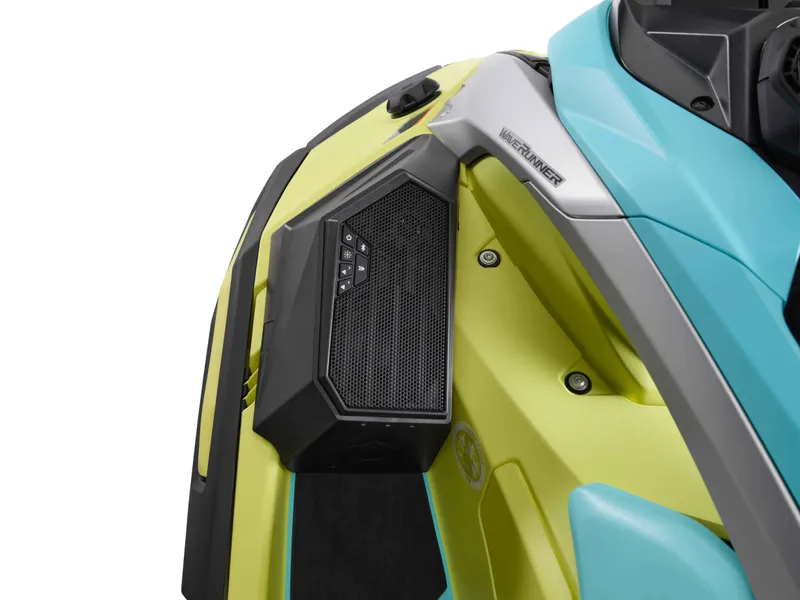 Slide: The Image of 2025 Waverunner JETBLASTER PRO 3UP, close-up of speaker and control panel. - 15