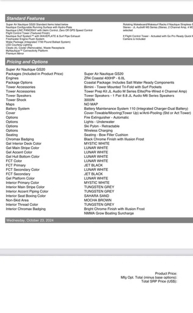 Slide: The Image of Nautique Super Air Nautique GS20 2023 - 22