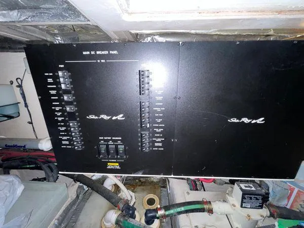 Slide: The Image of Electrical panel of 2006 Sea Ray 40 Motor Yacht in engine room. - 33