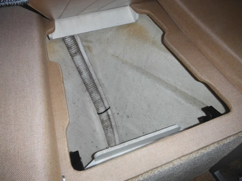 Slide: The Image of Storage compartment in 2010 Sea Ray 260 Sundancer boat interior. - 39