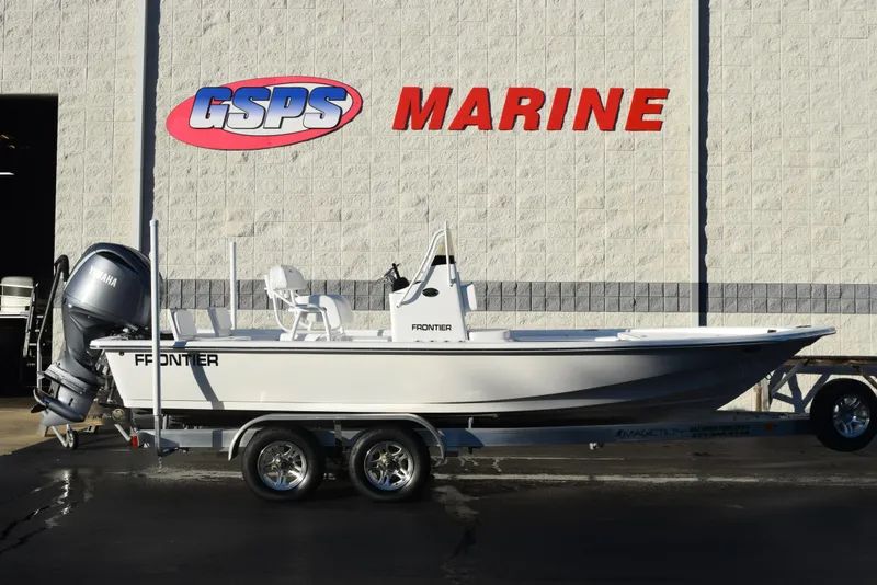 The Image of 2025 Frontier 2104 boat at GSPS Marine dealership. - 1