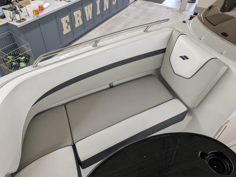 Slide: The Image of 2025 Starcraft SVX 191 OB boat interior with sleek seating and modern design. - 3