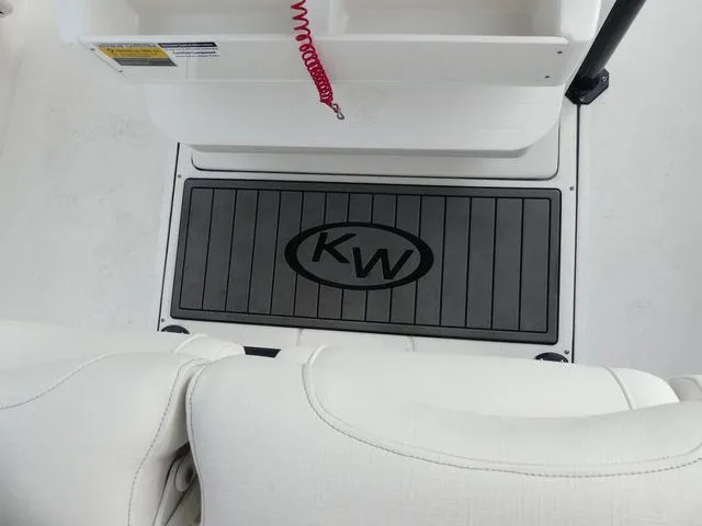 Slide: The Image of 2025 Key West 244 CC boat deck with Yamaha outboard engines. - 16