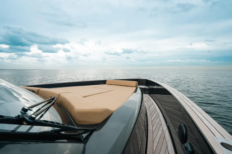 Slide: The Image of 2022 Fjord 52 Open yacht on calm sea under cloudy sky. - 13