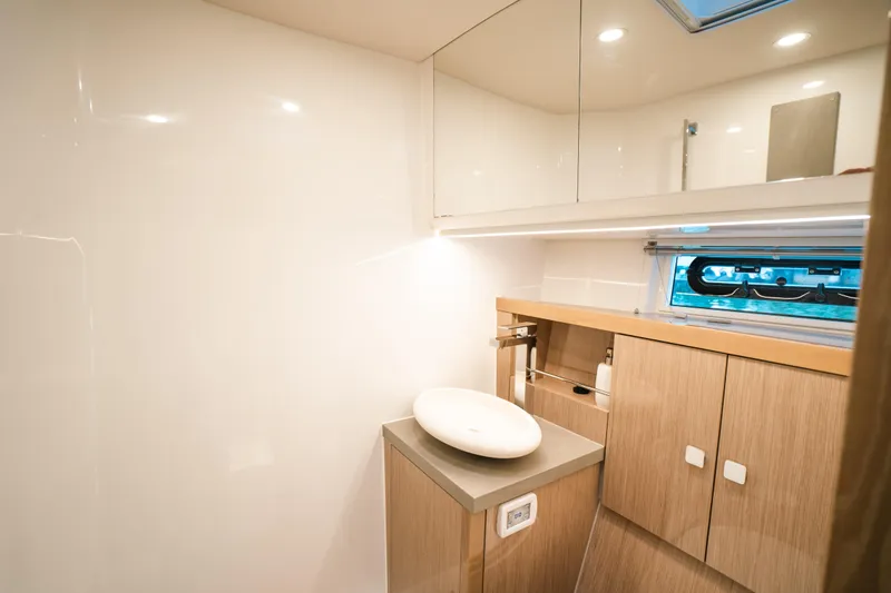 Slide: The Image of Modern bathroom interior of 2022 Fjord 52 Open yacht with sleek design and elegant fixtures. - 42