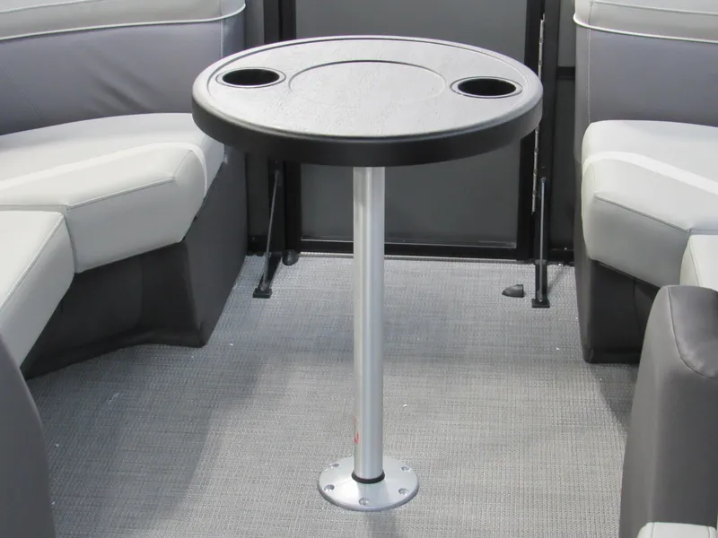Slide: The Image of Round table with cup holders on Viaggio Lago X22U boat, 2025 model. - 12