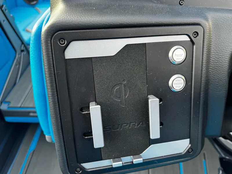 Slide: The Image of 2025 Supra SE 550 dashboard with control panel and buttons. - 49